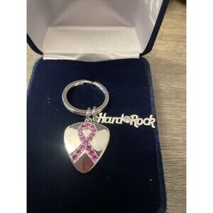 Hard Rock Cafe, Sacramento Montana Silversmiths Pinktober Heart Key Chain